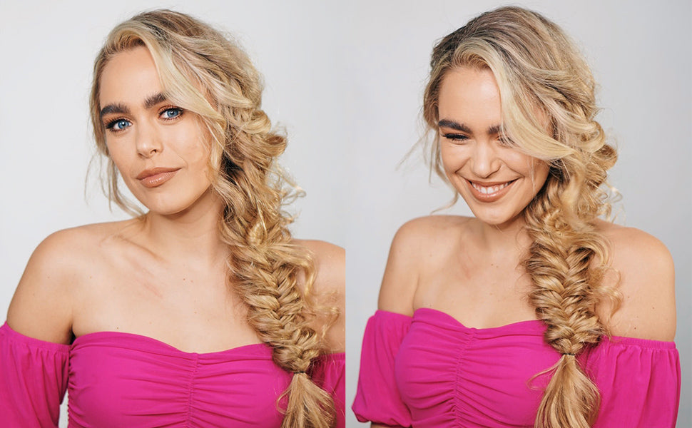 Blonde Tied Braids Long Hair