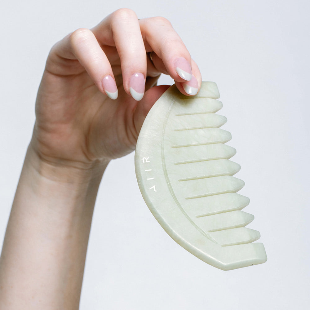 Jade Crystal Comb for Hair